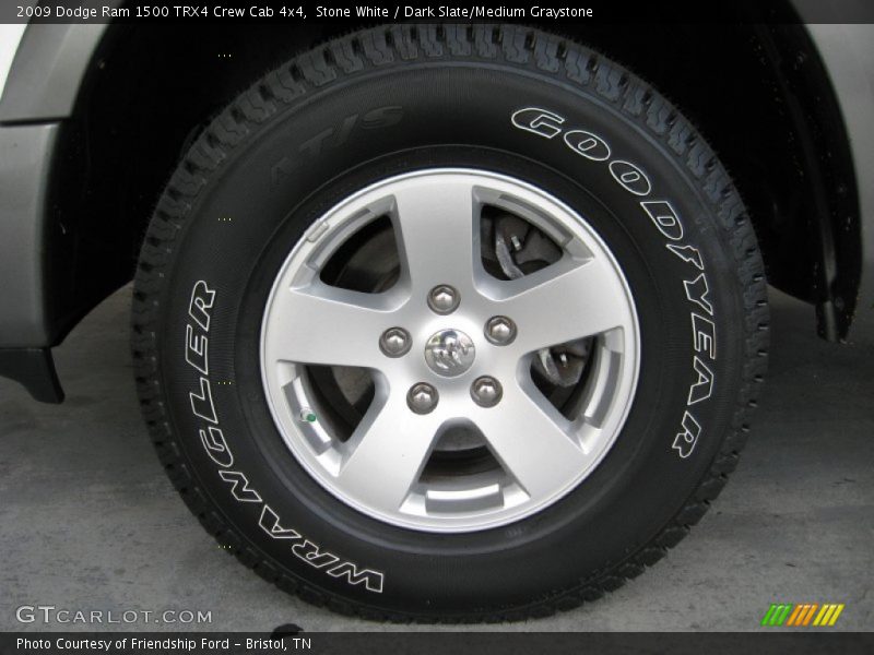 Stone White / Dark Slate/Medium Graystone 2009 Dodge Ram 1500 TRX4 Crew Cab 4x4