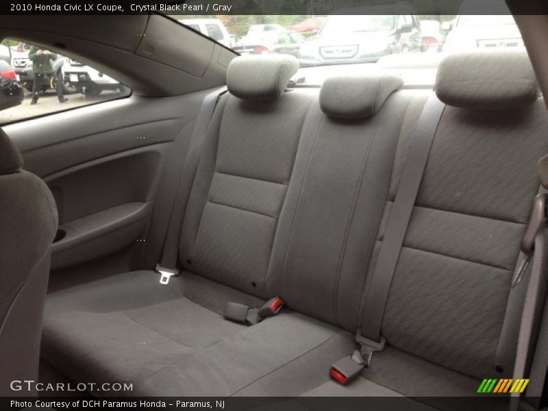 Crystal Black Pearl / Gray 2010 Honda Civic LX Coupe