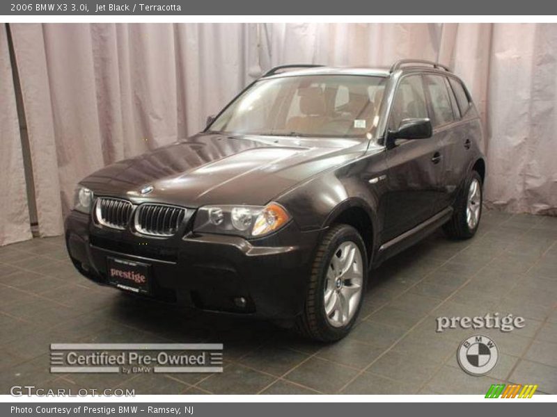 Jet Black / Terracotta 2006 BMW X3 3.0i