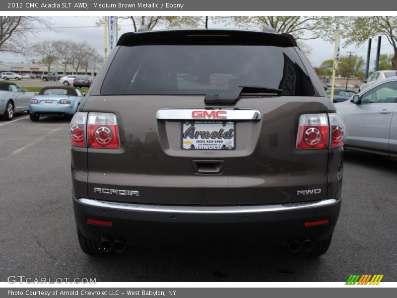 Medium Brown Metallic / Ebony 2012 GMC Acadia SLT AWD
