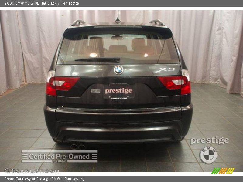 Jet Black / Terracotta 2006 BMW X3 3.0i