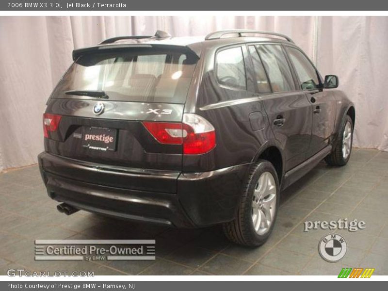 Jet Black / Terracotta 2006 BMW X3 3.0i