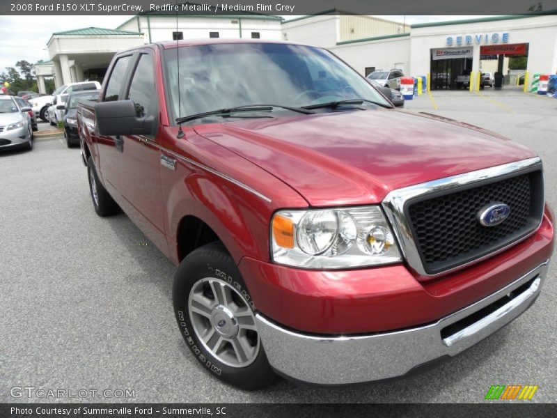 Redfire Metallic / Medium Flint Grey 2008 Ford F150 XLT SuperCrew