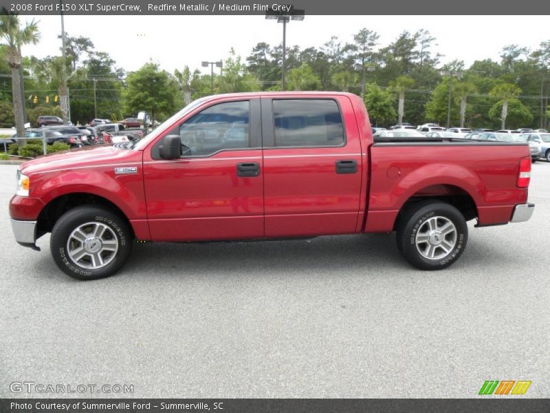 Redfire Metallic / Medium Flint Grey 2008 Ford F150 XLT SuperCrew