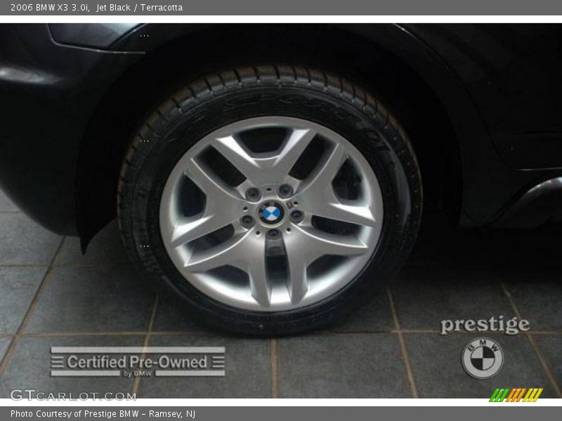 Jet Black / Terracotta 2006 BMW X3 3.0i