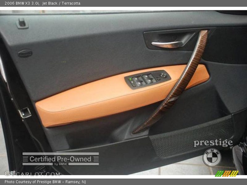 Jet Black / Terracotta 2006 BMW X3 3.0i