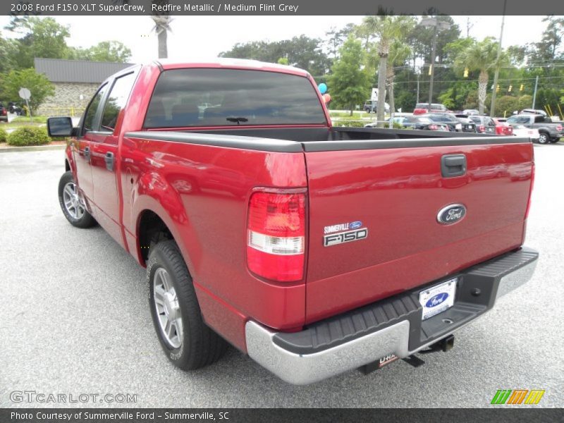 Redfire Metallic / Medium Flint Grey 2008 Ford F150 XLT SuperCrew