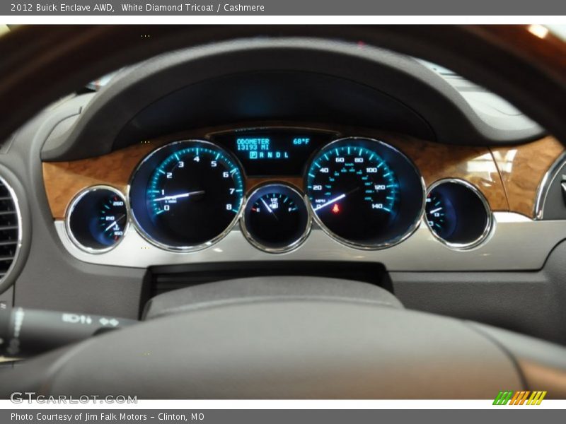 White Diamond Tricoat / Cashmere 2012 Buick Enclave AWD