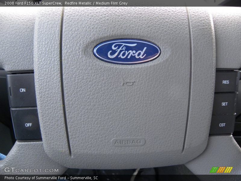 Redfire Metallic / Medium Flint Grey 2008 Ford F150 XLT SuperCrew