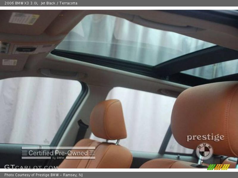 Jet Black / Terracotta 2006 BMW X3 3.0i