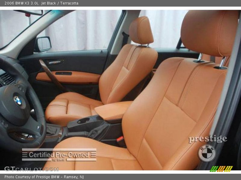 Jet Black / Terracotta 2006 BMW X3 3.0i