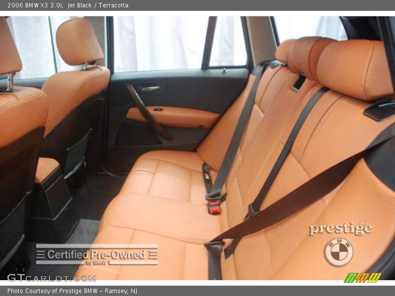Jet Black / Terracotta 2006 BMW X3 3.0i
