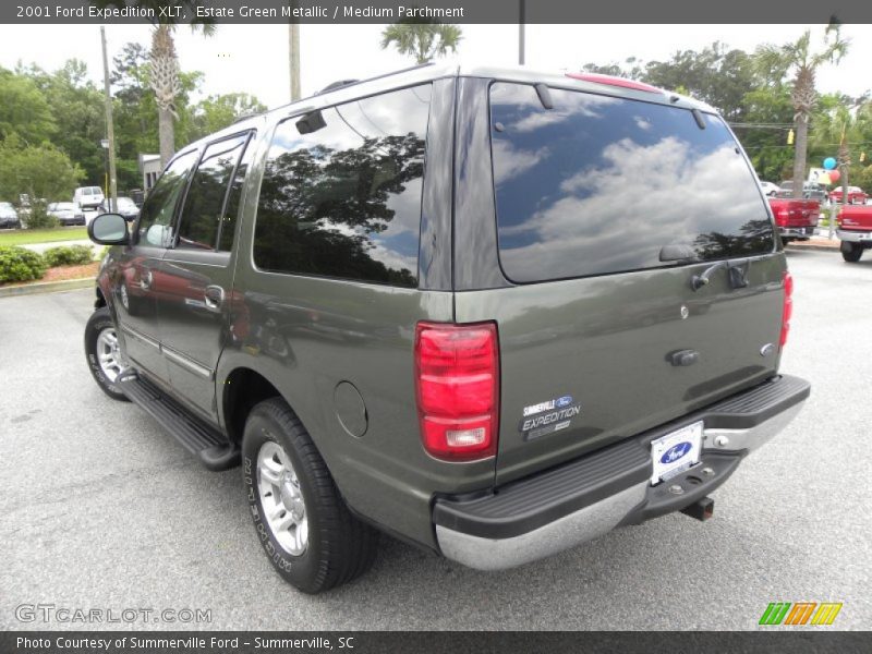 Estate Green Metallic / Medium Parchment 2001 Ford Expedition XLT