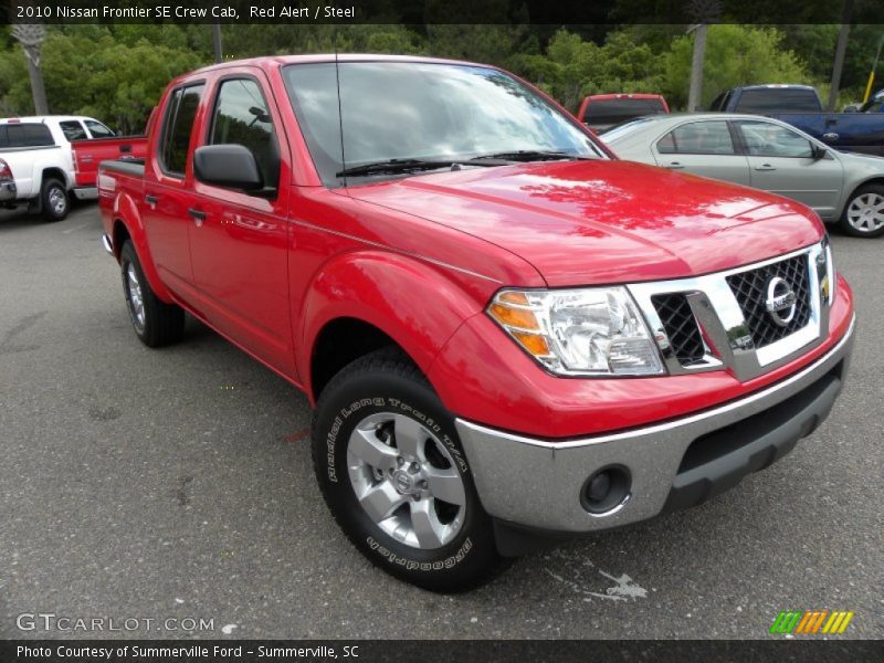 Red Alert / Steel 2010 Nissan Frontier SE Crew Cab