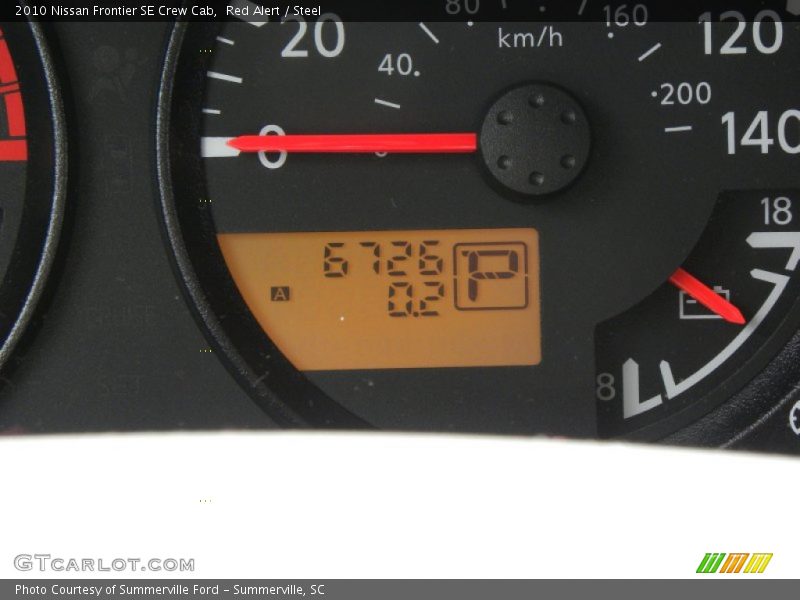 Red Alert / Steel 2010 Nissan Frontier SE Crew Cab