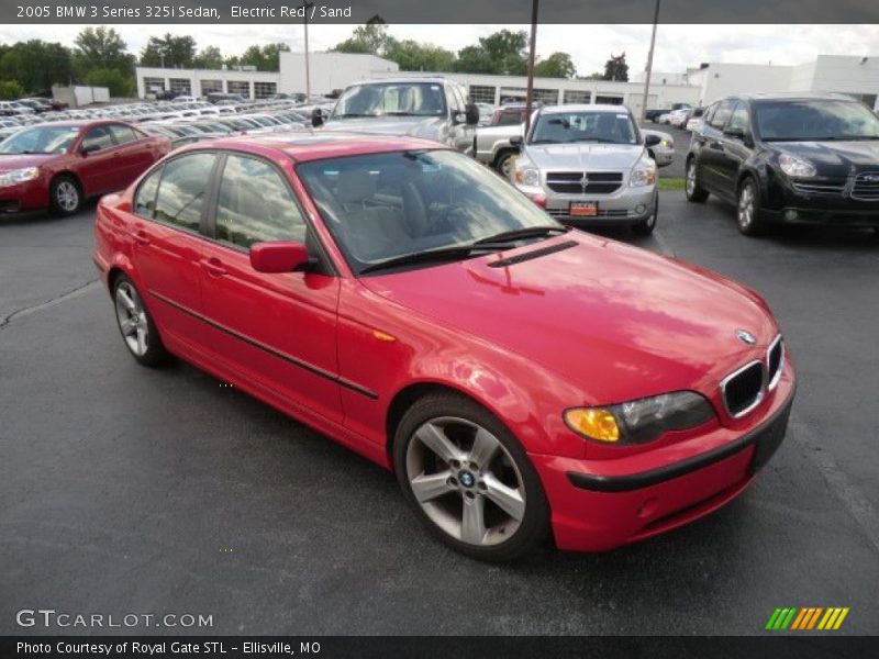 Electric Red / Sand 2005 BMW 3 Series 325i Sedan