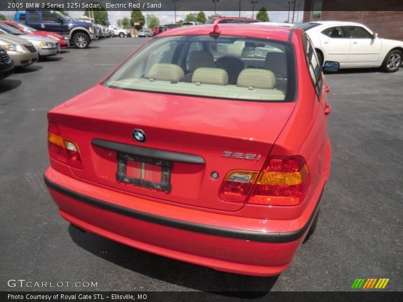 Electric Red / Sand 2005 BMW 3 Series 325i Sedan