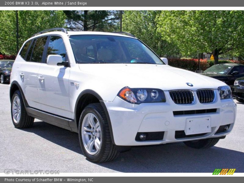 Alpine White / Sand Beige 2006 BMW X3 3.0i