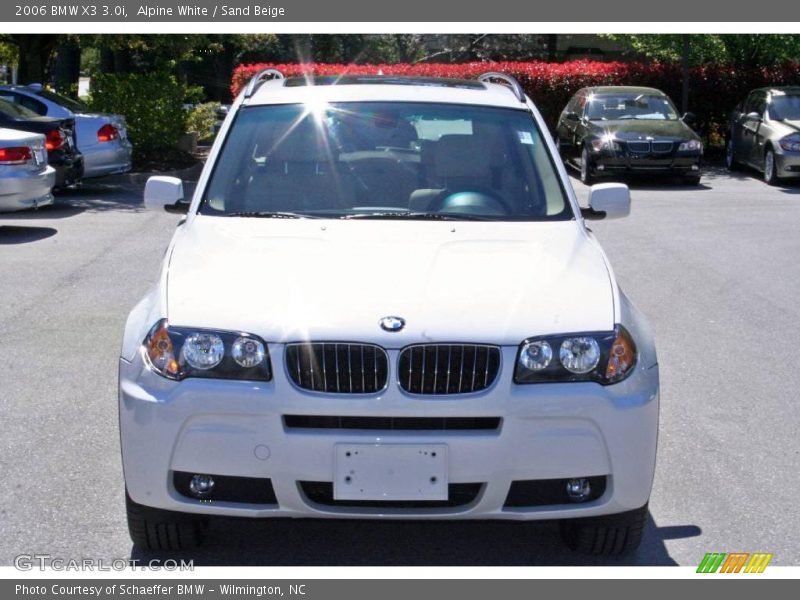 Alpine White / Sand Beige 2006 BMW X3 3.0i