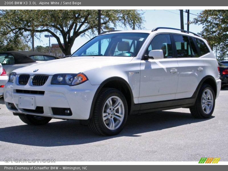 Alpine White / Sand Beige 2006 BMW X3 3.0i