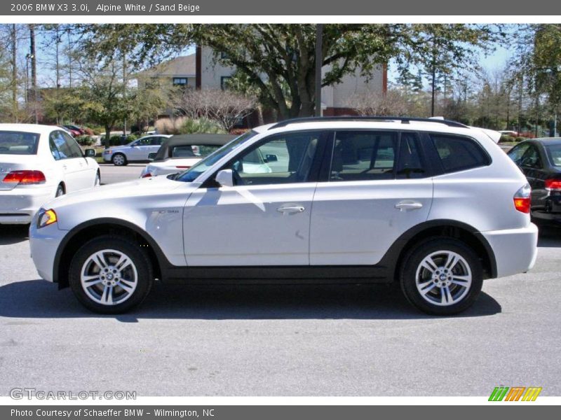 Alpine White / Sand Beige 2006 BMW X3 3.0i