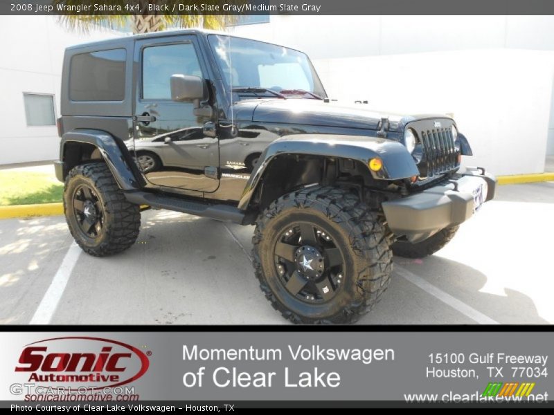Black / Dark Slate Gray/Medium Slate Gray 2008 Jeep Wrangler Sahara 4x4
