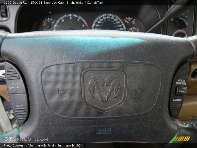 Bright White / Camel/Tan 1999 Dodge Ram 1500 ST Extended Cab