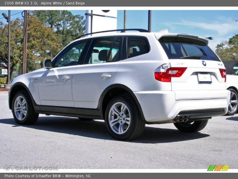 Alpine White / Sand Beige 2006 BMW X3 3.0i