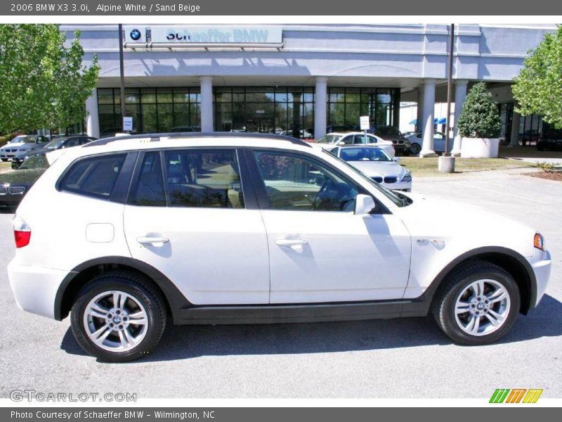 Alpine White / Sand Beige 2006 BMW X3 3.0i