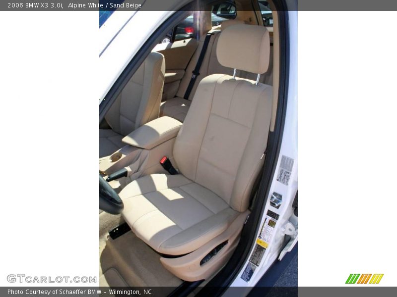Alpine White / Sand Beige 2006 BMW X3 3.0i