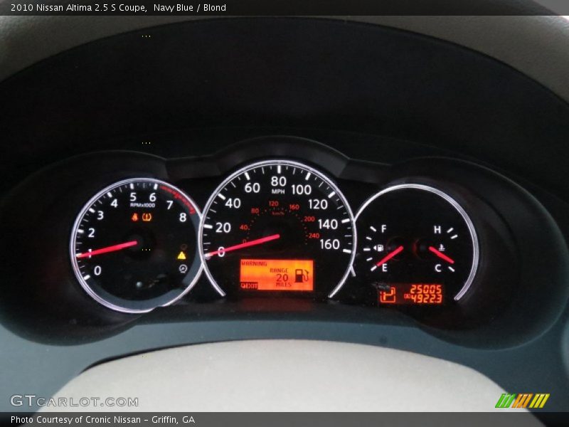 Navy Blue / Blond 2010 Nissan Altima 2.5 S Coupe
