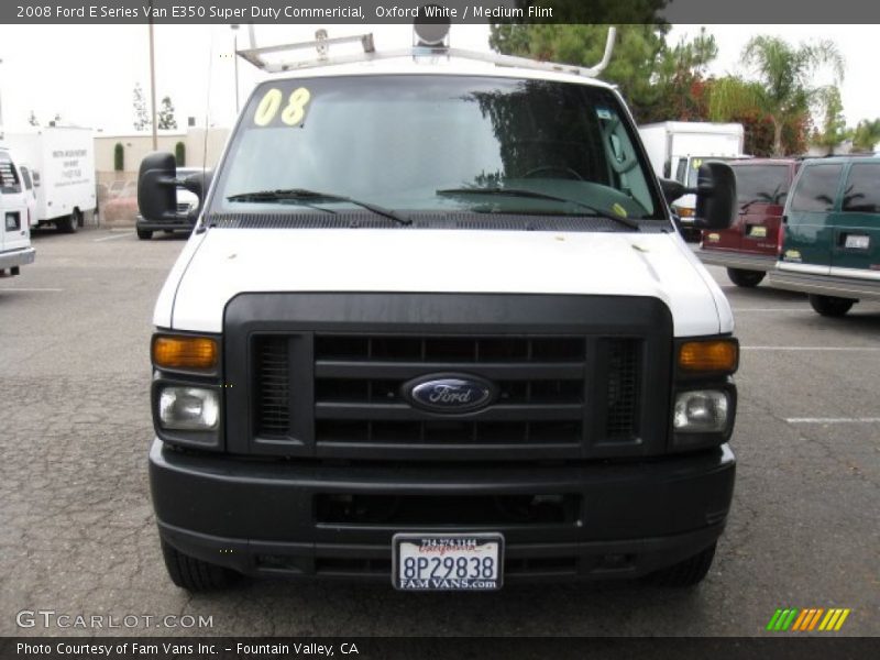 Oxford White / Medium Flint 2008 Ford E Series Van E350 Super Duty Commericial