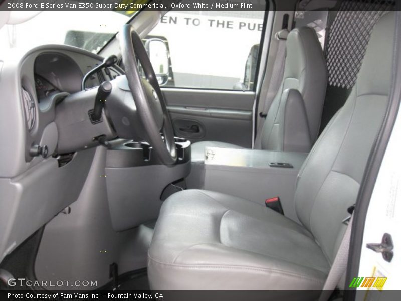 Oxford White / Medium Flint 2008 Ford E Series Van E350 Super Duty Commericial