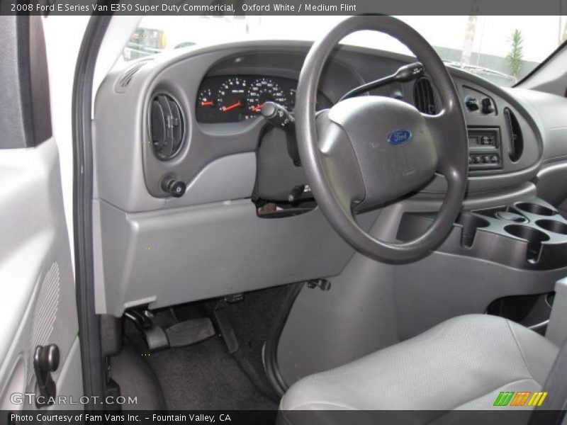 Oxford White / Medium Flint 2008 Ford E Series Van E350 Super Duty Commericial
