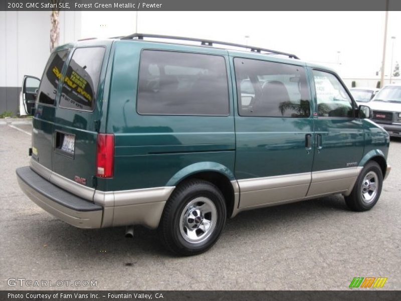 Forest Green Metallic / Pewter 2002 GMC Safari SLE