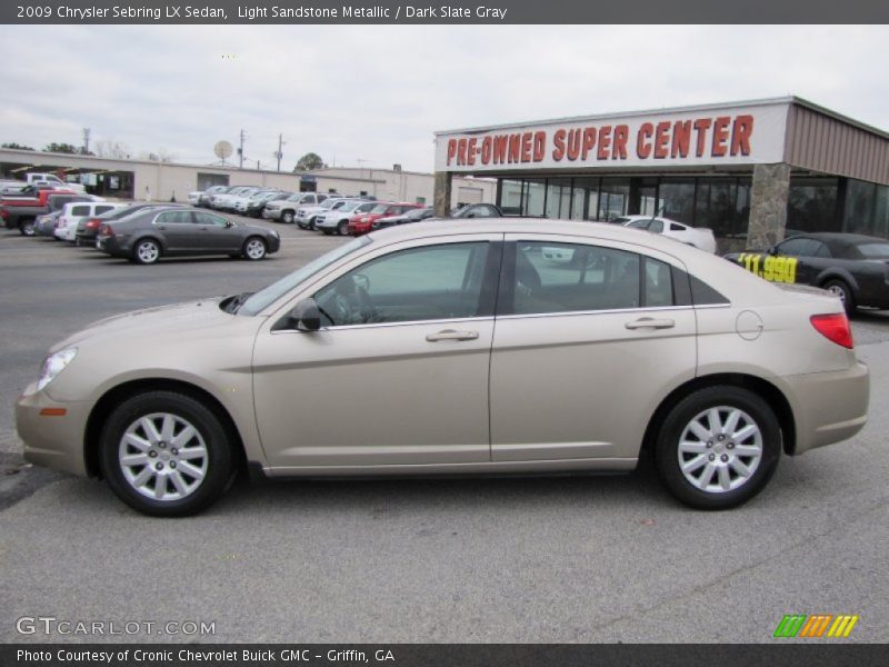 Light Sandstone Metallic / Dark Slate Gray 2009 Chrysler Sebring LX Sedan