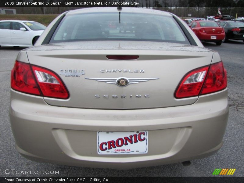 Light Sandstone Metallic / Dark Slate Gray 2009 Chrysler Sebring LX Sedan