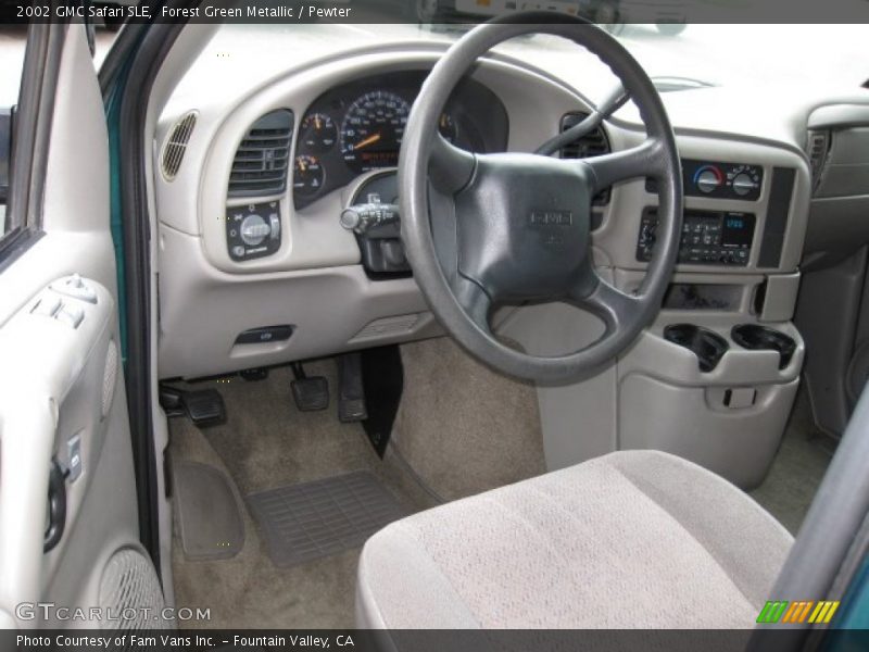 Forest Green Metallic / Pewter 2002 GMC Safari SLE