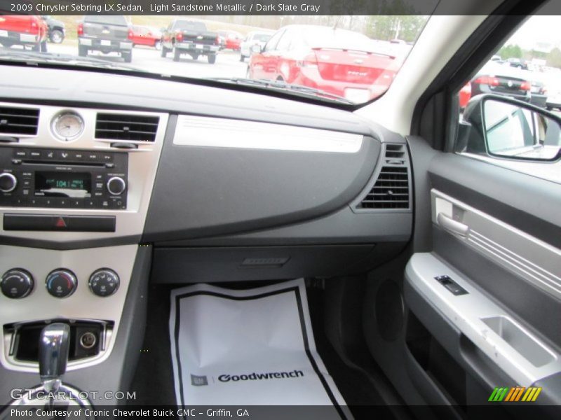 Light Sandstone Metallic / Dark Slate Gray 2009 Chrysler Sebring LX Sedan