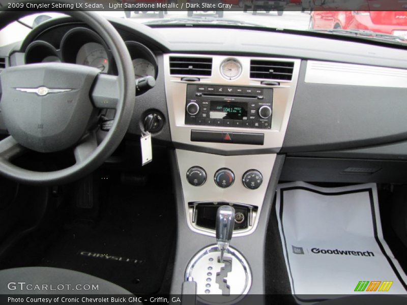 Light Sandstone Metallic / Dark Slate Gray 2009 Chrysler Sebring LX Sedan
