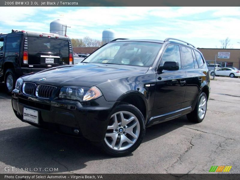Jet Black / Terracotta 2006 BMW X3 3.0i