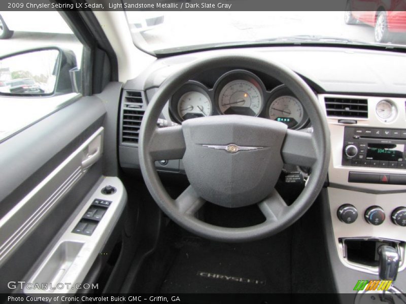 Light Sandstone Metallic / Dark Slate Gray 2009 Chrysler Sebring LX Sedan