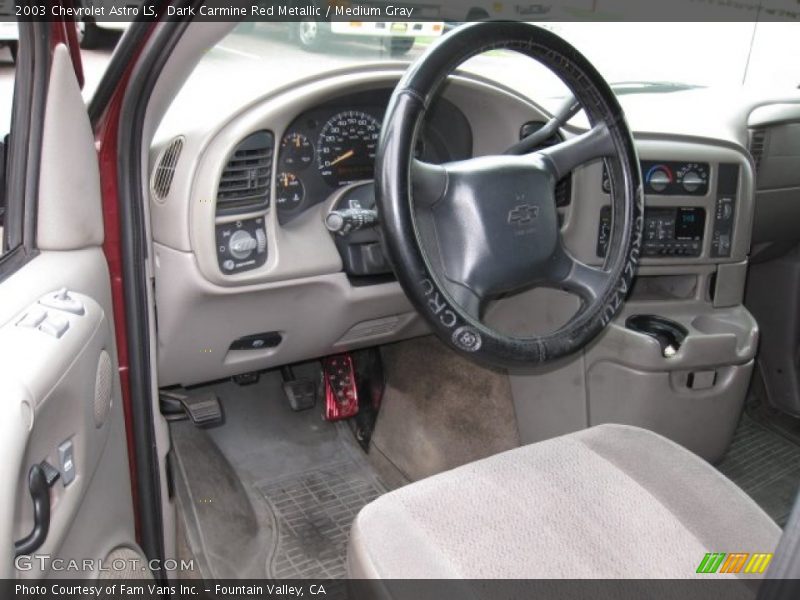 Dark Carmine Red Metallic / Medium Gray 2003 Chevrolet Astro LS