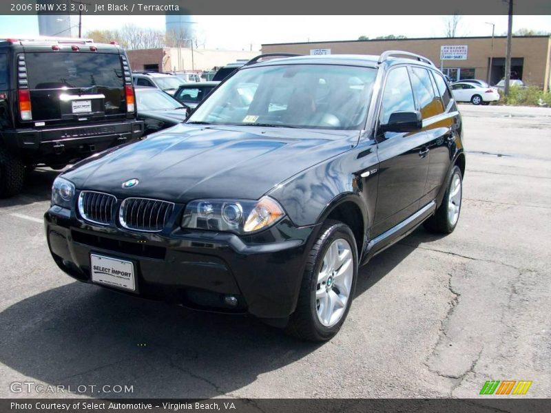 Jet Black / Terracotta 2006 BMW X3 3.0i