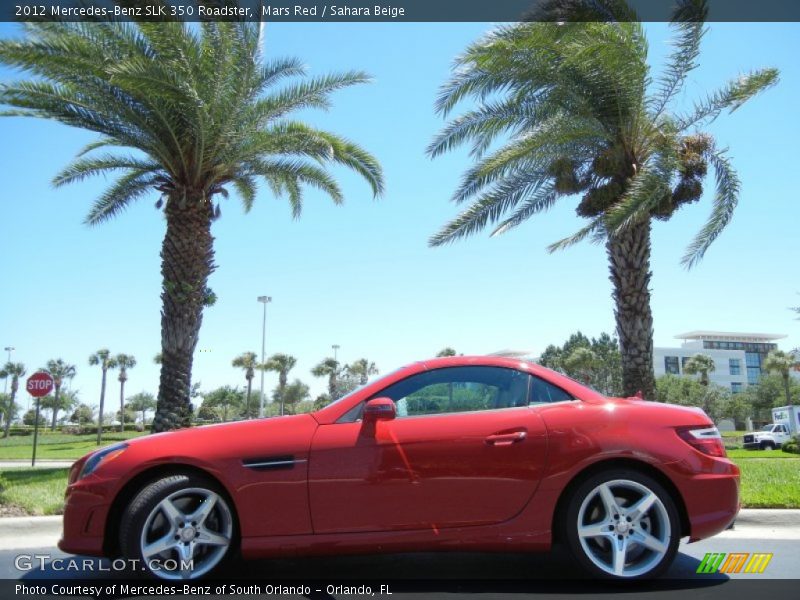 Mars Red / Sahara Beige 2012 Mercedes-Benz SLK 350 Roadster