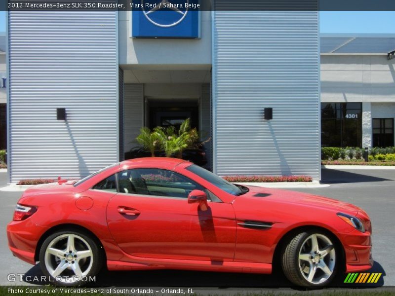 Mars Red / Sahara Beige 2012 Mercedes-Benz SLK 350 Roadster