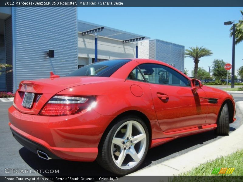 Mars Red / Sahara Beige 2012 Mercedes-Benz SLK 350 Roadster