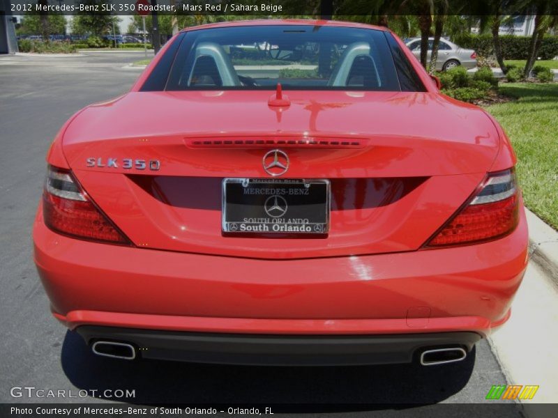 Mars Red / Sahara Beige 2012 Mercedes-Benz SLK 350 Roadster