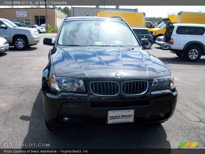 Jet Black / Terracotta 2006 BMW X3 3.0i