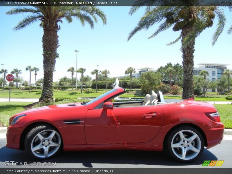 Mars Red / Sahara Beige 2012 Mercedes-Benz SLK 350 Roadster